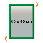 Cadre affichage clic - clac mural 60x40cm vert 6029