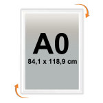 Cadre affichage clic - clac mural a0 blanc 9003