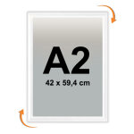 Cadre affichage clic - clac mural a2 blanc 9003