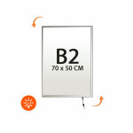 Cadre clic - clac led lumineux 70 x 50 cm