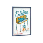 Cadre deco 70x100 cm couleur bleu