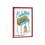 Cadre deco 70x100 cm couleur rouge