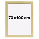 Cadre d�co bois 70x100 couleur naturel - profil� 30x14mm