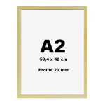 Cadre d�co bois a2 couleur naturel - profil� 20x14mm