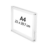 Cadres photo - visuel 210x300 mm 2 plaques 10 + 4 aimants