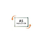 Cadro - clic mural a5 (21 x 14, 8 cm) coins chroms