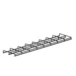 Casier cd / video / dvd pour tablette 36 cm