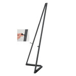 Chevalet acier noir pliable - transportable h 150cm