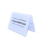 Chevalet identification porte - nom 2 faces 148 x 210 x 105mm