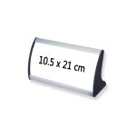 Chevalet porte - noms 10, 5 x 21 cm alu - sign
