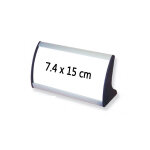 Chevalet porte - nom / visuel alu - sign 74 x 150 mm