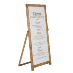 Chevalets de sol en bois tableau blanc - h 115 cm