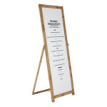 Chevalets de sol en bois tableau blanc - h 148 cm