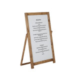 Chevalets de sol en bois tableau blanc - h 90 cm