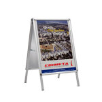 Chevalet trottoir cadroclic a2 gris alu