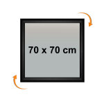 Clic - clac 70 x 70 cm noir Clic - clac 70 x 70 cm noir