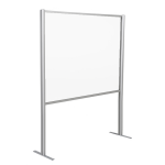 Cloison �cran de protection plexiglass / alu h 110 x l 100 cm