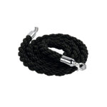 Cordon torsade de guidage 2 m noir