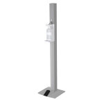 Distributeur gel de sol sans contact h 140 cm gris clair