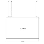 Ecran protec susp. transp h. 100xl. 150cm + 2 cbles 200cm