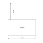 Ecran protec susp. transp h. 70xl. 120cm + 2 cbles 200cm