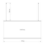 Ecran protec susp. transp h. 70xl. 150cm + 2 cbles 200cm