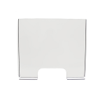 �cran de protection plexiglass transparent h 60 x l 76 x p 16 cm