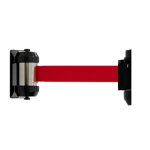 Enrouleur mural sangle rouge 2 m + platine de rception