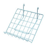 Etagere inclinee fil blanc 36x36 cm