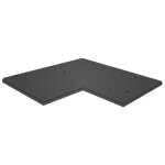 Etagre pmma noir, forme  l  40x40 cm avec fixation