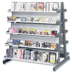 Meuble multim�dia double face 10 tablettes h140cm (suivant)