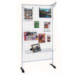 Grille mtallique blanche h 200 x l 100 cm