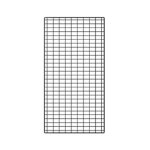 Grille metallique h. 192 x l. 100 cm gris - alu