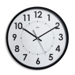 Horloge analogique murale noire