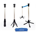 Kit 4 poteaux sangles bleues pliables + sac