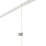 Kit cimaises classiques tiges 4 x 4 mm laqu blanc anti - dgondables