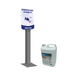 Kit complet borne distrib. pdale gel gris + signa + 6 litres gel