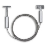 Kit fixation satin� mur - sol - plafond + cable 4 m