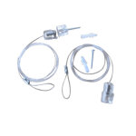 Kit suspens. nylon 2x2m + 4 freins + 2 fix plaf + vis / chev