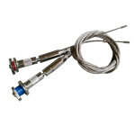 Kit de suspension - connecteurs + cables acier - l 4 metres