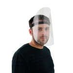 Lot de 100 visires de protection 285x300mm + fixations