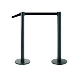Lot 2 poteaux noirs et sangles noires 200 cm