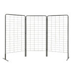 Lot de 3 grilles h 200 x l 100 cm + 2 pieds complets + 6 clips