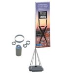 M�t porte - visuel g�ant 540 cm avec base 80x80 cm