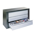 Meuble multim�dia caisson 3 tiroirs stockage blisters