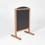 Panneau ardoise vertical magntique l 60 x h 78 cm pieds bois