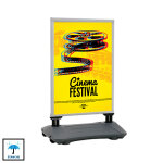 Panneau cadro - clic 4 ressorts b2 70x50 + base lestable gris