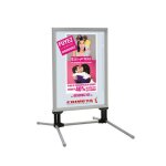 Panneau cadro - clic 4 ressorts b2 70x50 + base m�tal gris