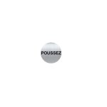 Plaque picto alu rond 80 mm poussez (palu 8)