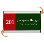 Plaque signal�tique budget alu - sign 74 x 148 mm